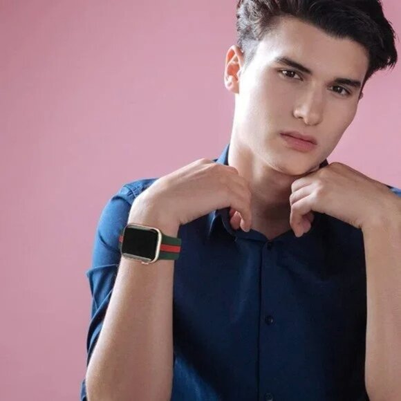 Apple Men/Women Soft Silicone Designer Sport Wristbands for Apple Watches - Picture 5 of 8